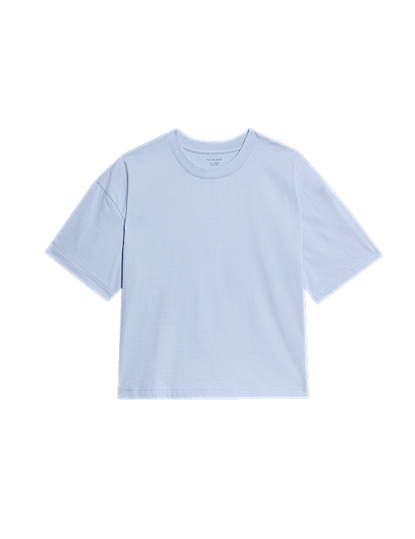 Pure Cotton Crew Neck Boxy T-Shirt