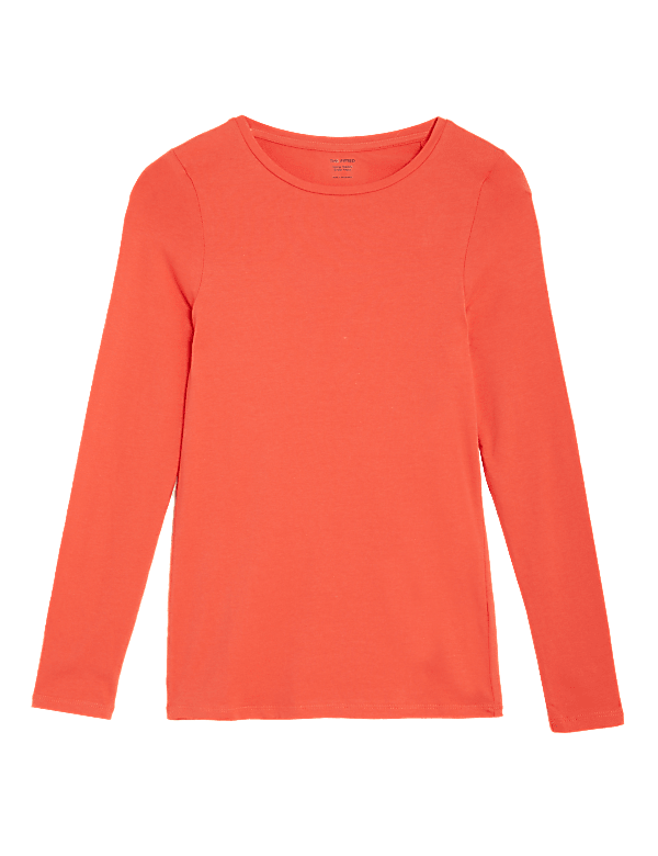 Cotton Rich Slim Fit Long Sleeve Top