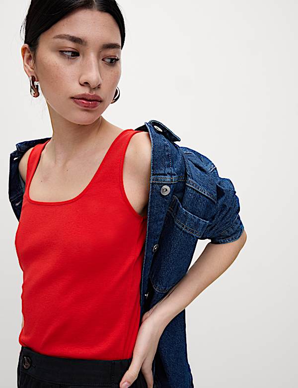 Square Neck Vest Top - AU