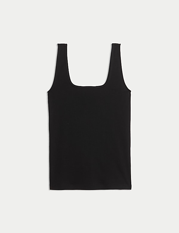 Square Neck Vest Top - CZ