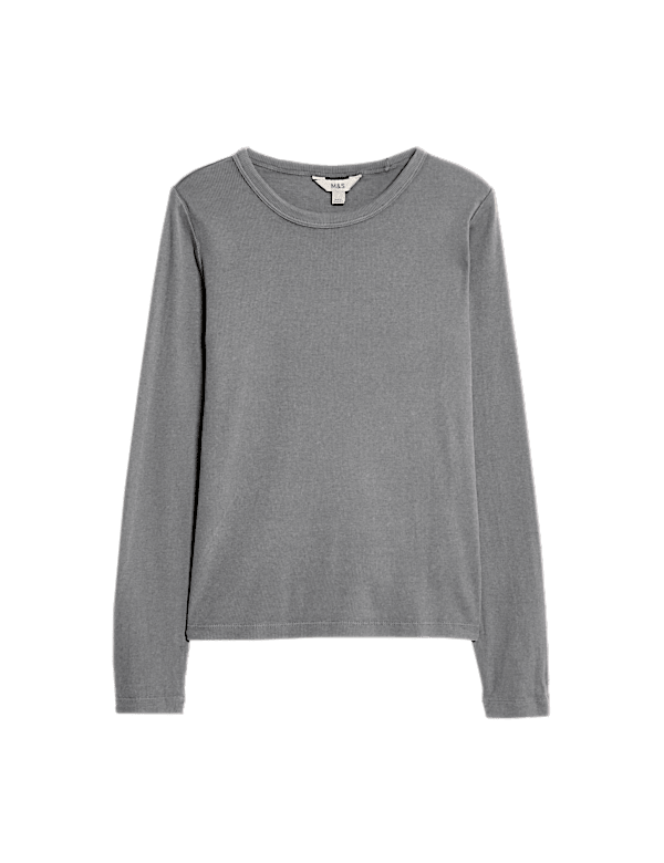 Cotton Rich Ribbed Garment Dye Top