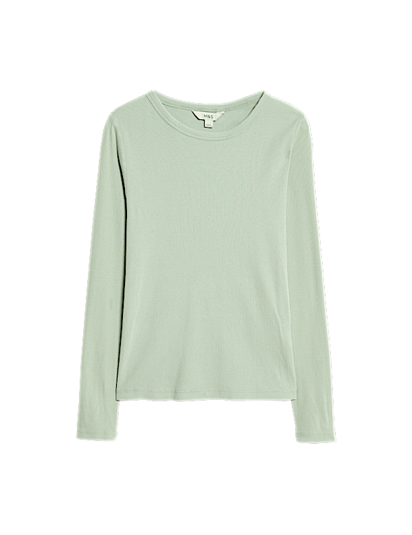 Cotton Rich Ribbed Garment Dye Top
