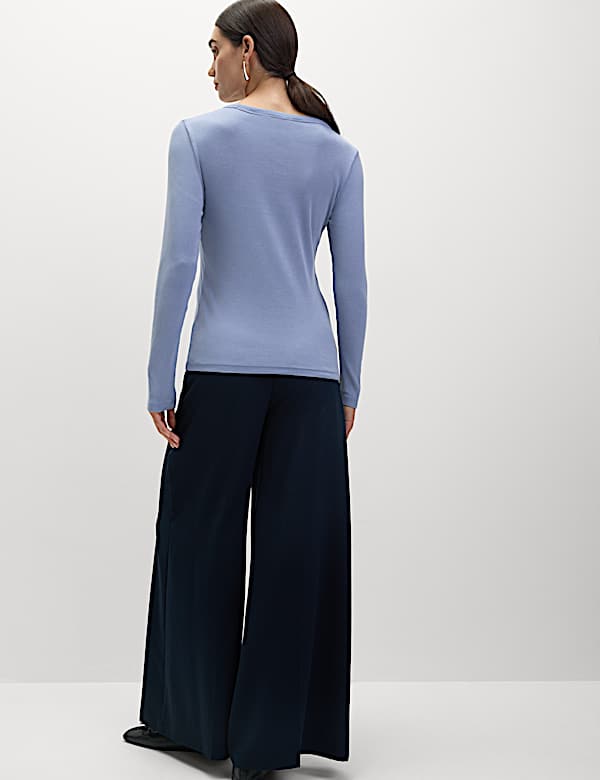 Cotton Rich Ribbed Garment Dye Top