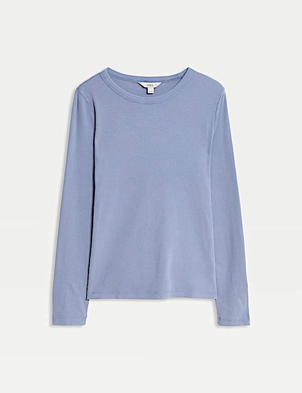 Cotton Rich Ribbed Garment Dye Top - RS