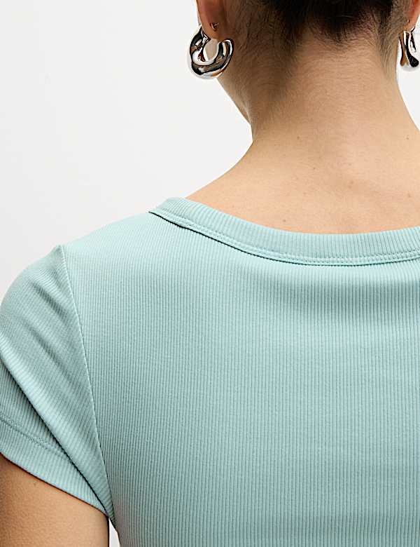 Cotton Rich Slim Fit Secret Support Top