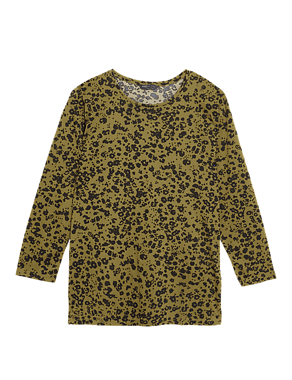 Printed Relaxed Longline Top