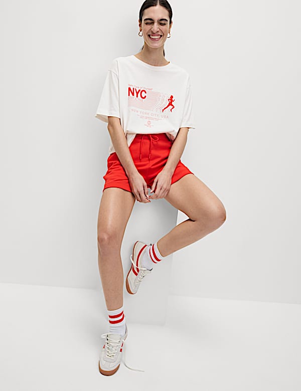 Pure Cotton Textured Regular Fit T-Shirt