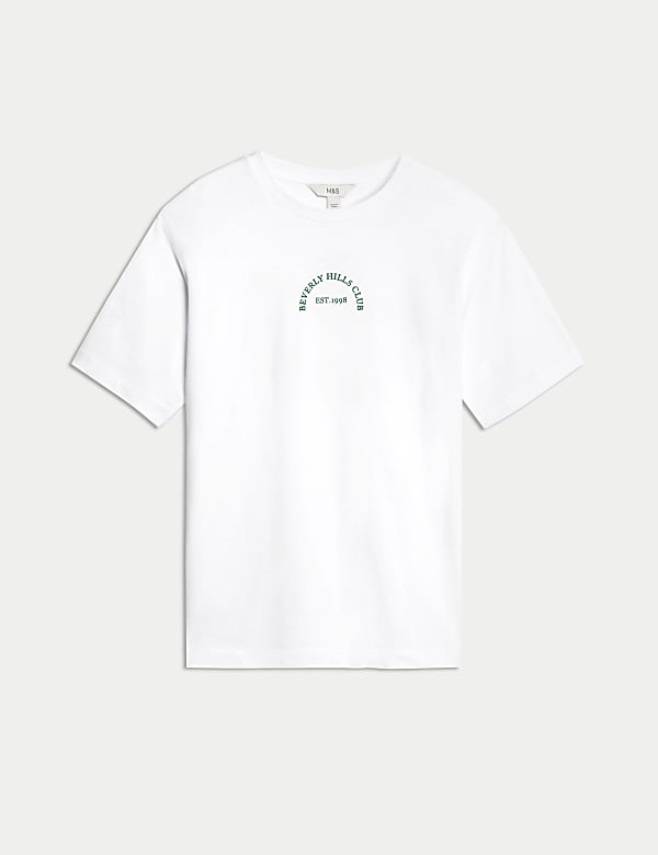 Tričko z čist&eacute; bavlny s texturou, norm&aacute;ln&iacute; střih - CZ