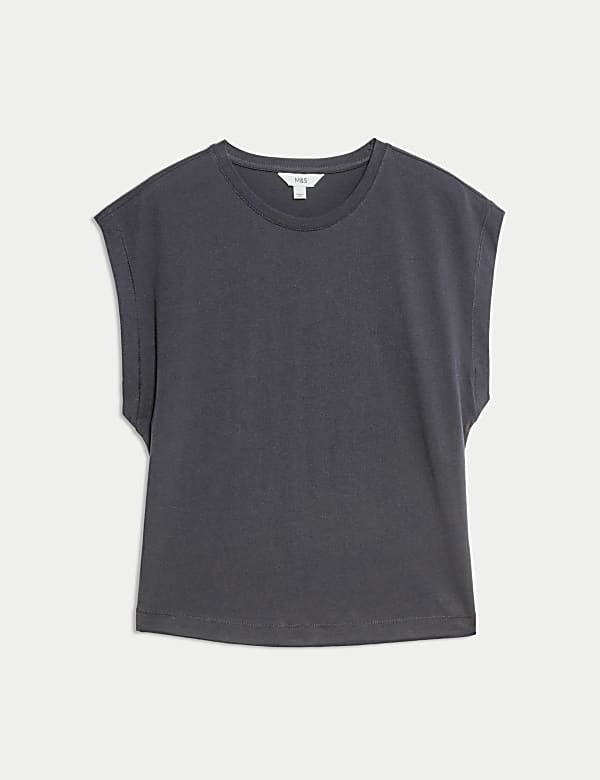 Pure Cotton Oversized Cap Sleeve T-Shirt - VN