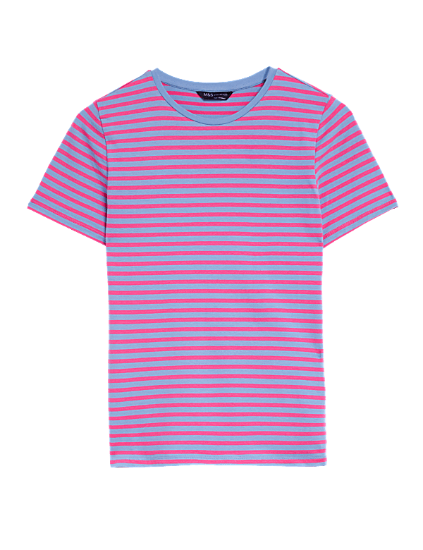 Cotton Rich Striped Slim Fit T-Shirt