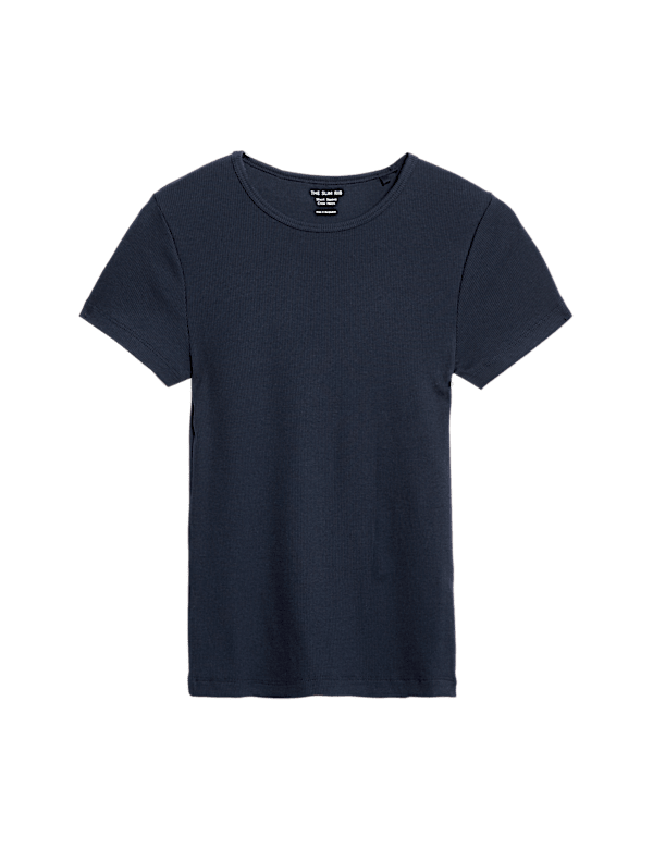 Cotton Rich Ribbed Slim Fit T-Shirt