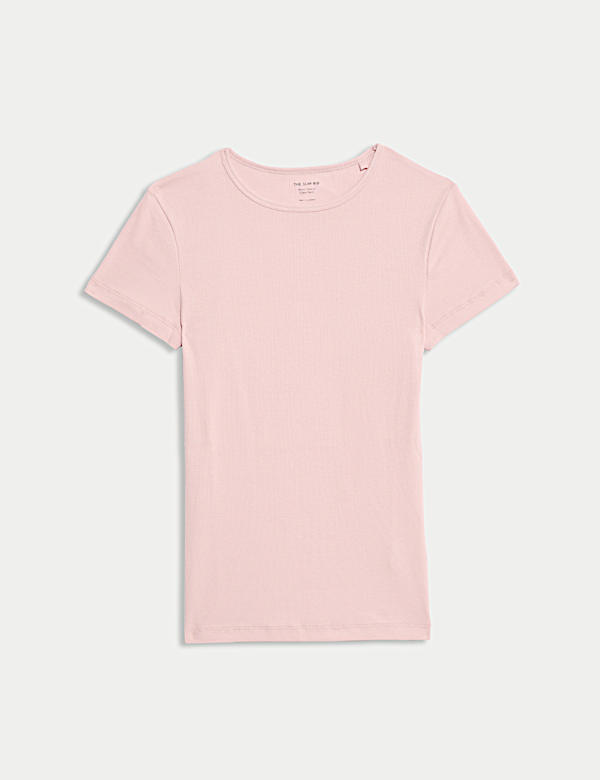 Cotton Rich Ribbed Slim Fit T-Shirt - GR