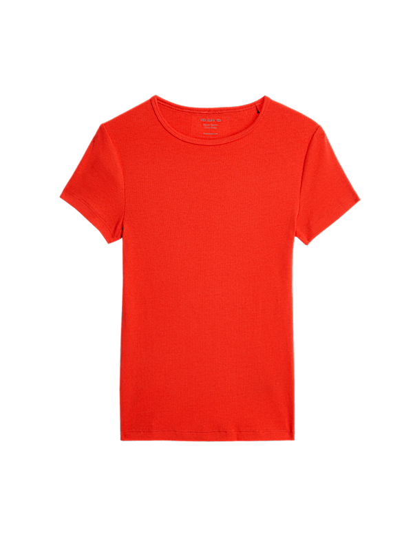 Cotton Rich Ribbed Slim Fit T-Shirt