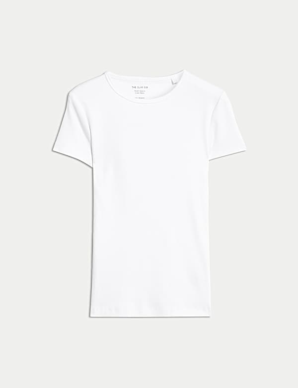 Cotton Rich Ribbed Slim Fit T-Shirt - PT