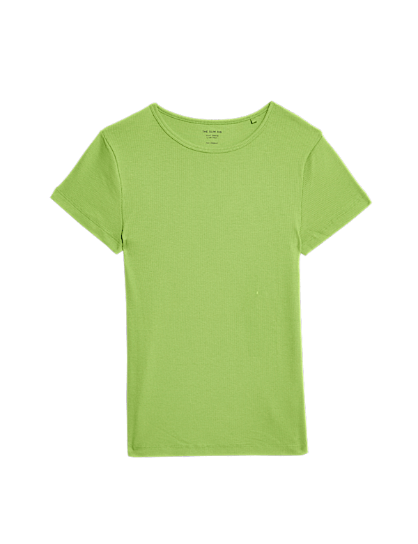Cotton Rich Ribbed Slim Fit T-Shirt