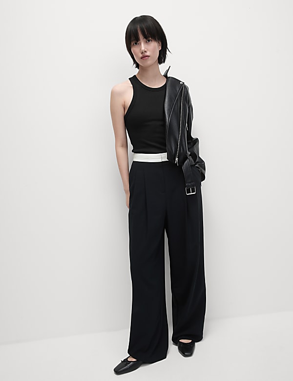 Cotton Rich Ribbed Racer Back Vest