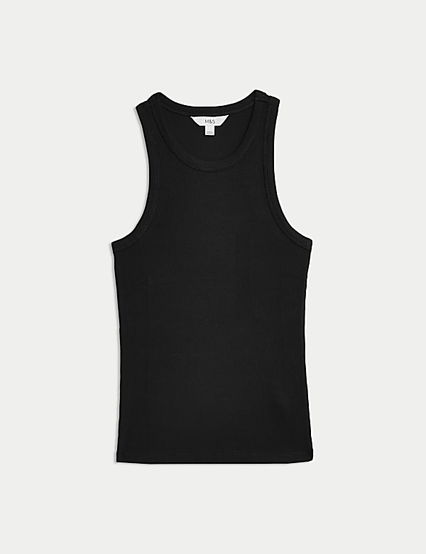 Cotton Rich Ribbed Racer Back Vest - AU