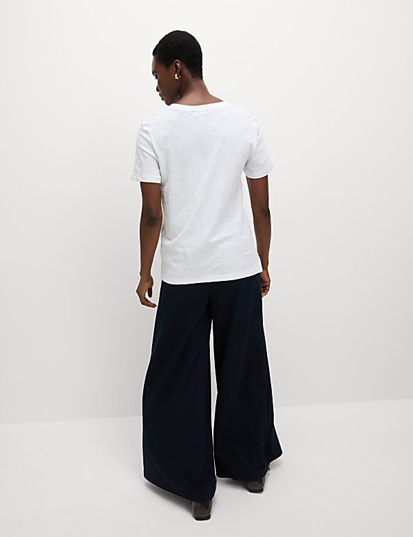 Pure Cotton V-Neck T-Shirt - GR
