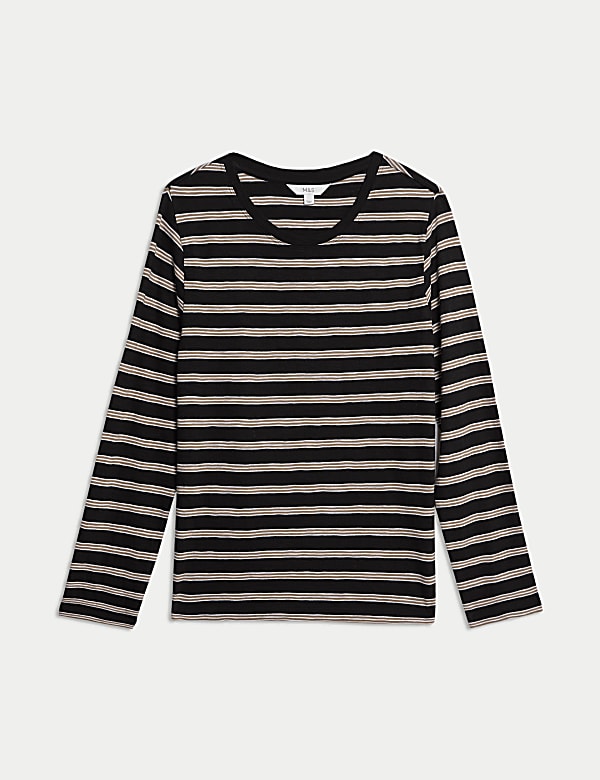 Pure Cotton Striped Regular Fit Top - KR