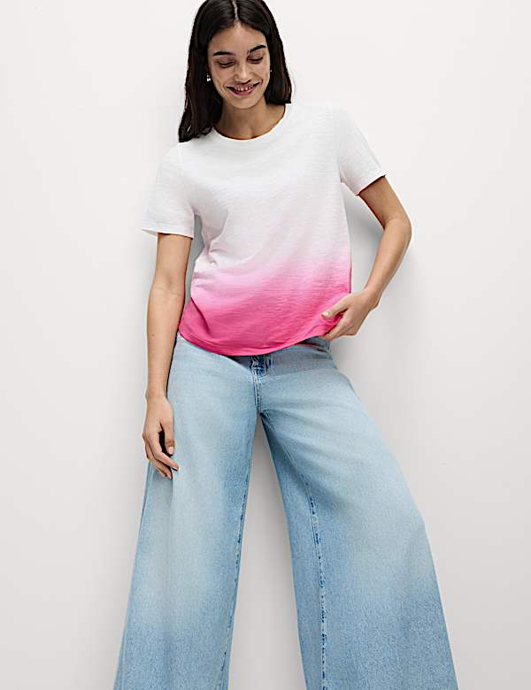 Pure Cotton Tie Dye Ombre Tee
