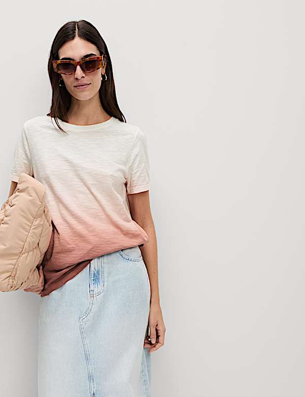 Pure Cotton Tie Dye Ombre Tee