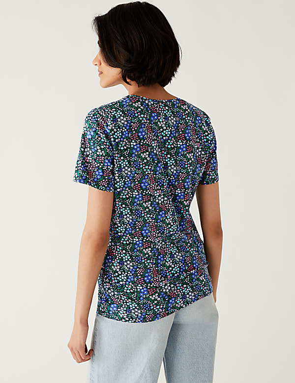 Cotton Rich Printed Slim Fit T-Shirt