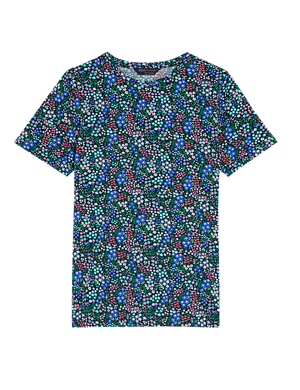 Cotton Rich Printed Slim Fit T-Shirt