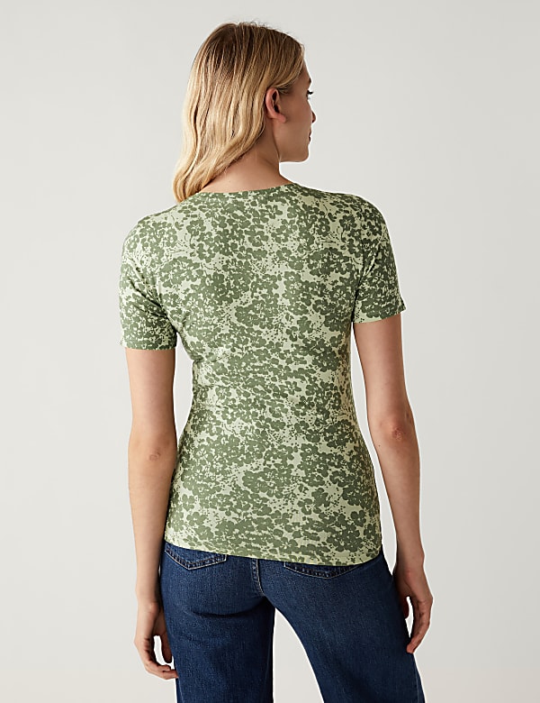 Cotton Rich Printed Slim Fit T-Shirt