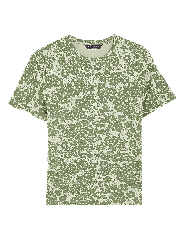 Cotton Rich Printed Slim Fit T-Shirt