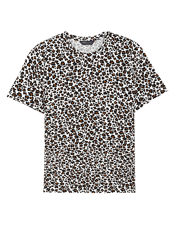 Cotton Rich Printed Slim Fit T-Shirt