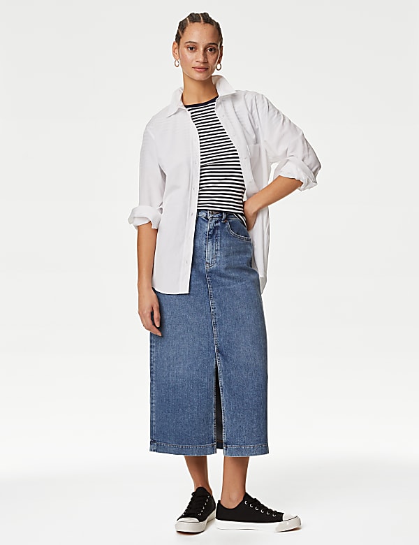 Ριγέ T-Shirt με στενή εφαρμογή από 100% βαμβάκι - GR