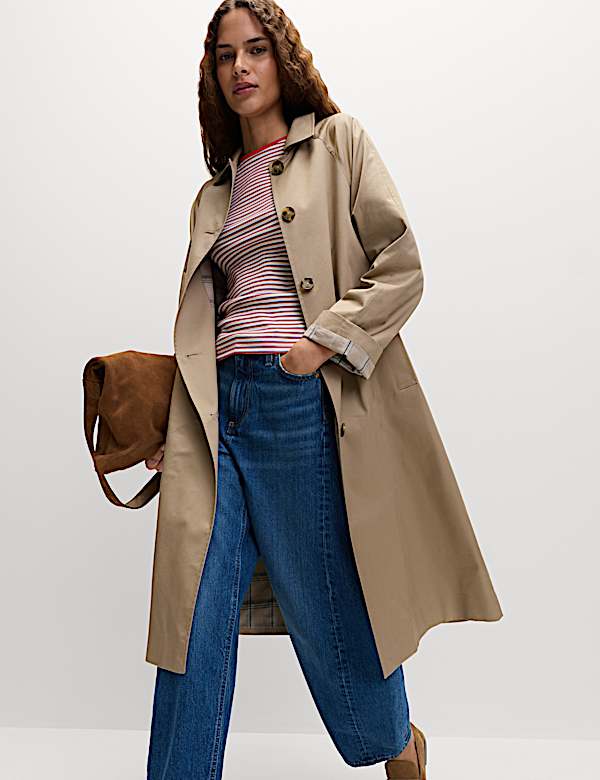 Prążkowana koszulka w paski z mieszanki z przewagą bawełny - PL