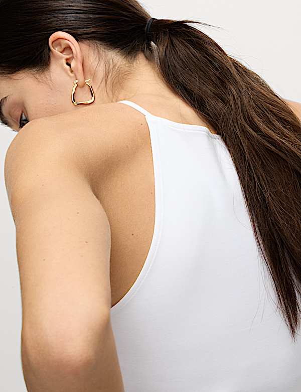 Cotton Rich Racer Neck Vest