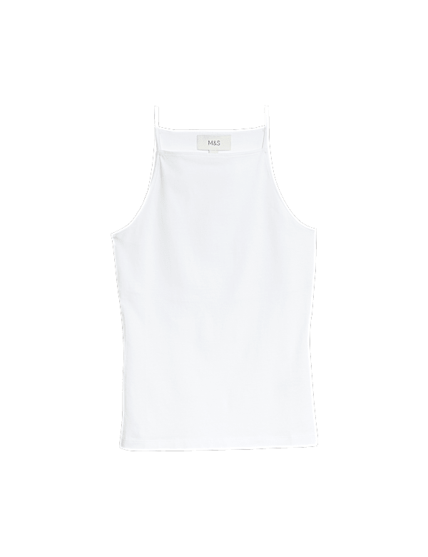 Cotton Rich Racer Neck Vest