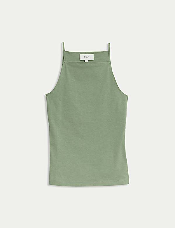 Cotton Rich Racer Neck Vest