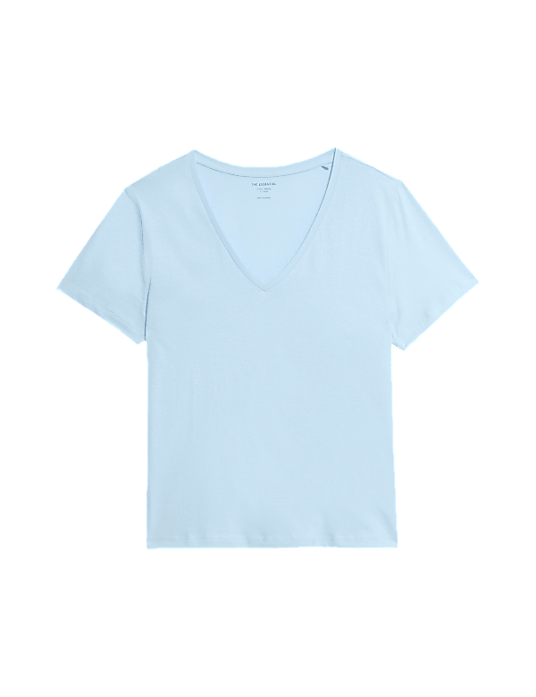 Pure Cotton V-Neck T-Shirt