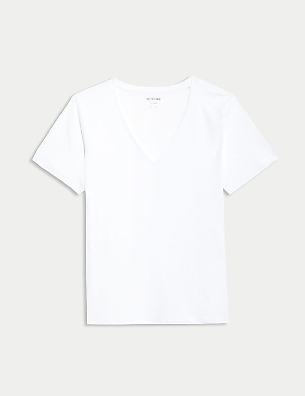 Pure Cotton V-Neck T-Shirt