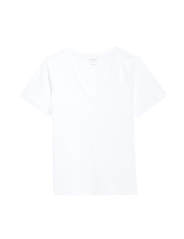 Pure Cotton V-Neck T-Shirt