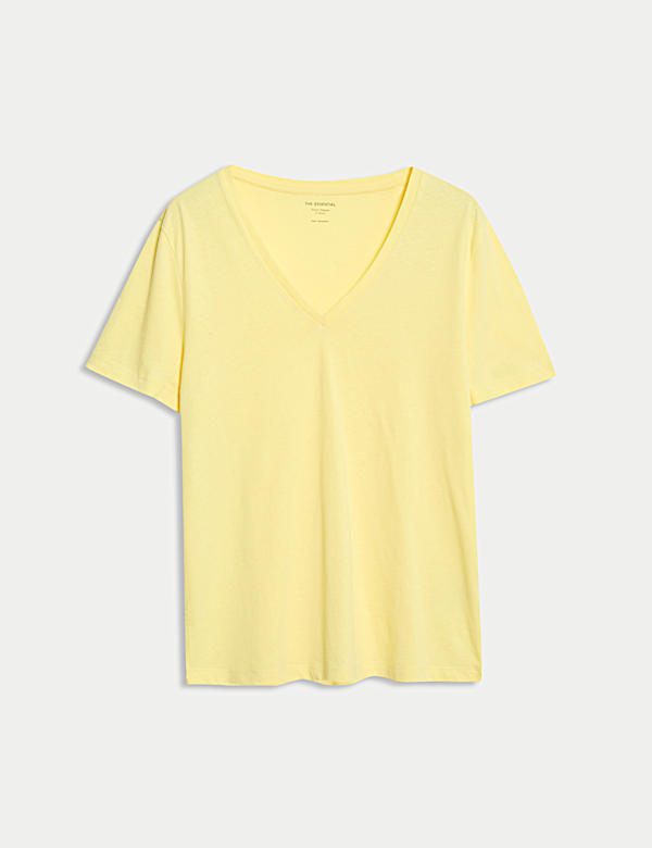 Pure Cotton V-Neck T-Shirt