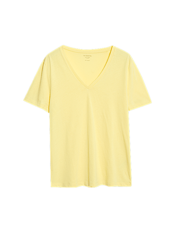 Pure Cotton V-Neck T-Shirt