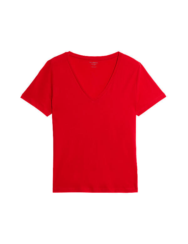 Pure Cotton V-Neck T-Shirt
