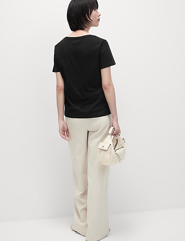 Pure Cotton V-Neck T-Shirt
