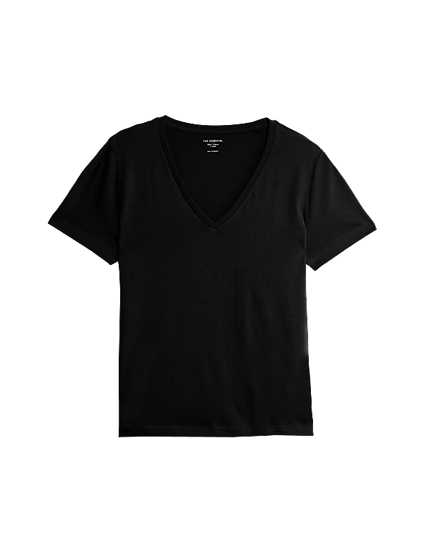 Pure Cotton V-Neck T-Shirt