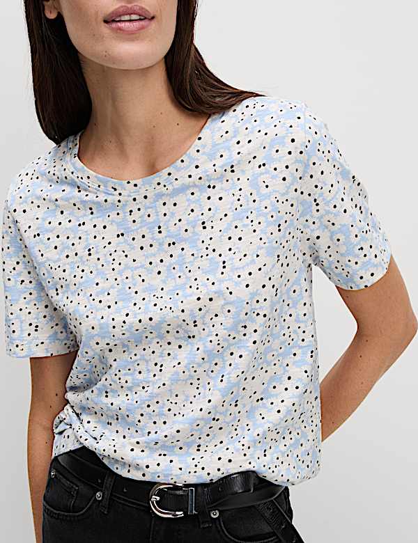 Pure Cotton Printed T-Shirt - US