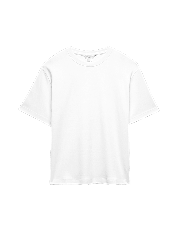 Pure Cotton Crew Neck Oversized T-Shirt
