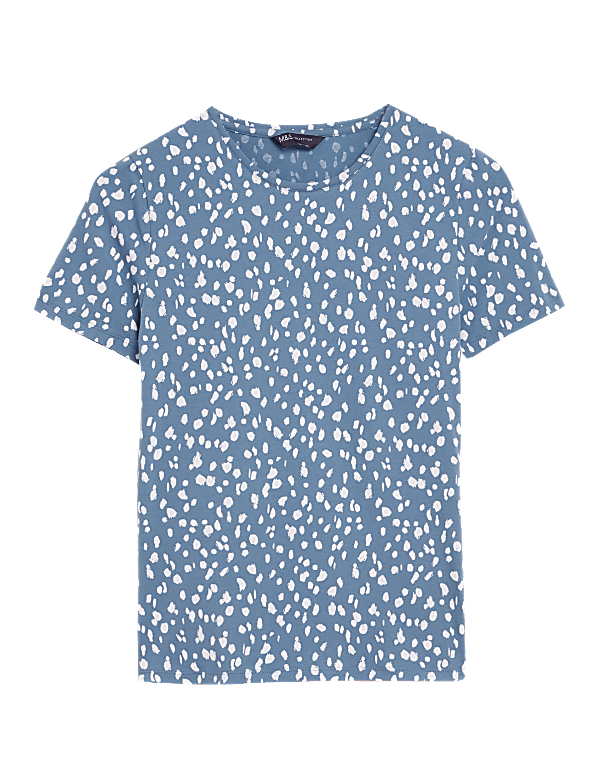 Cotton Rich Printed fitted T-Shirt