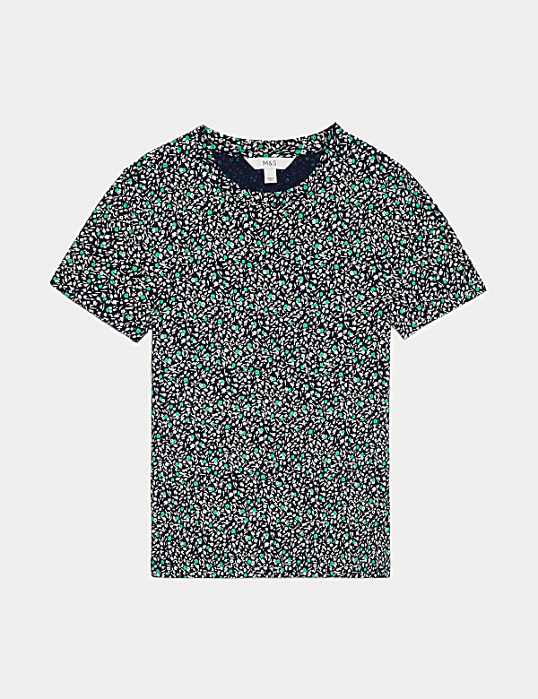 T-shirt 100 % coton &agrave; imprim&eacute; - CH