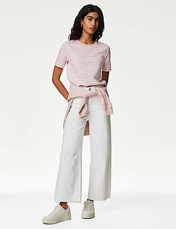 Pure Cotton Striped Everyday Fit T-Shirt