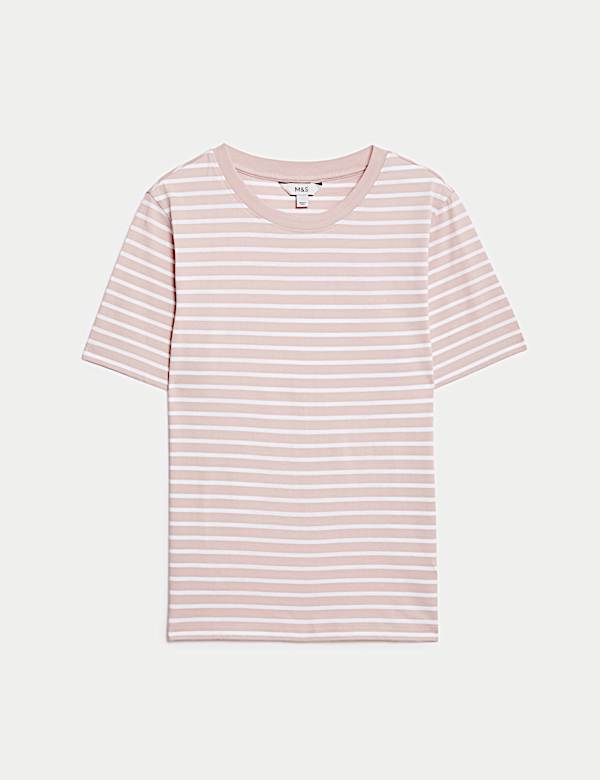 Pure Cotton Striped Everyday Fit T-Shirt