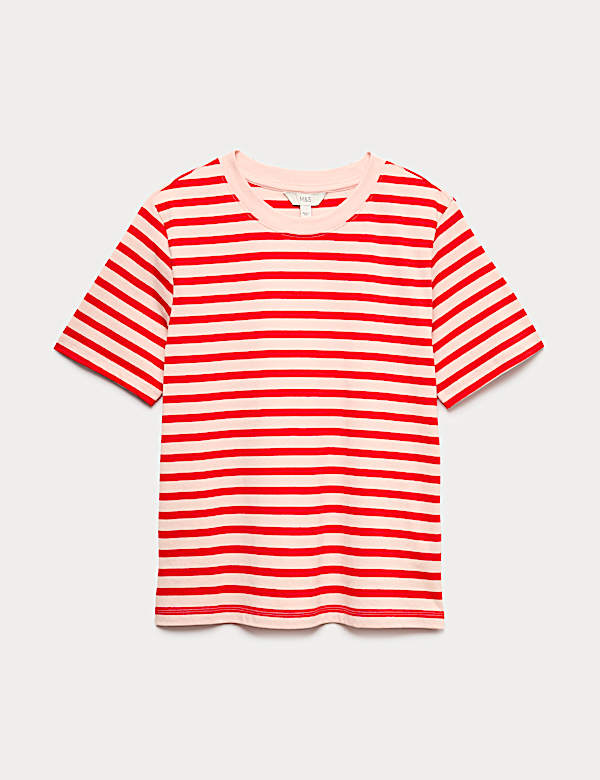 Camiseta 100 % algod&oacute;n de rayas Everyday Fit - ES